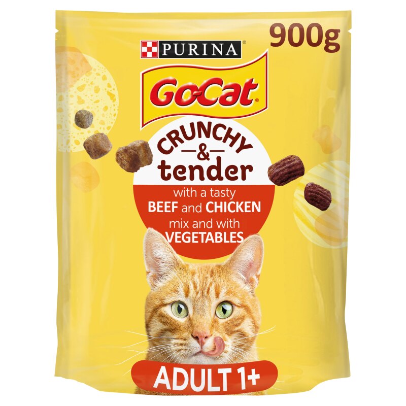 Go Cat Crunchy & Tender Beef & Chicken - 800g